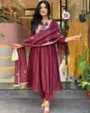 KF Kalaai Cotton Embroidery Kurti With Bottom Dupatta Wholesale Market In Surat